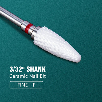 Electric Manicure Drill Bit Set By Dmoley Ceramic Nail Burr Cutter For Acrylic Nails Pedicure Tools 19