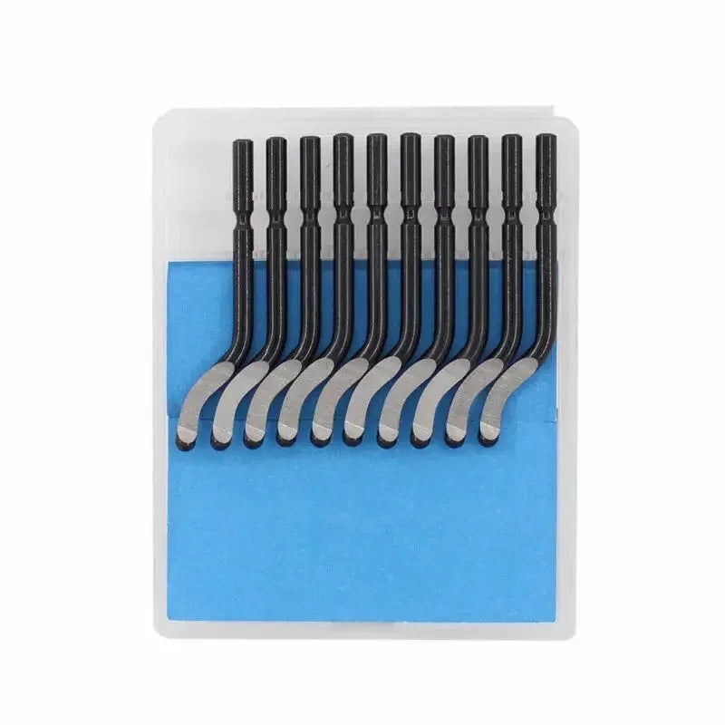 Deburring Tool Kit with Blades, Rotary Burr Handle Repair Hand Tool for Plastic Metal Wood Edge Cleanup