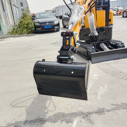 Flat Plain Bucket Attachment No Tooth Bucket In Stock for 1 Ton Mini Excavator Small Digger, Flat Bucket Attachment