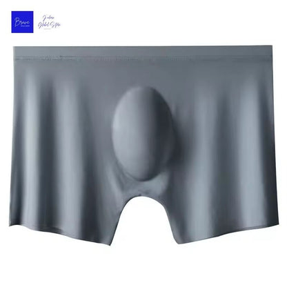 Mens Ice Silk Seamless Boxer Briefs With Breathable Antibacterial Fabric 10