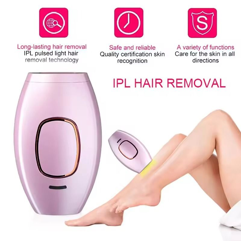 IPL Hair Removal Device with 500000 Flashes for Painless Permanent Body and Bikini Treatment