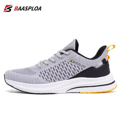 Lightweight Mesh Running Sneakers for Men with Breathable Sole Grip