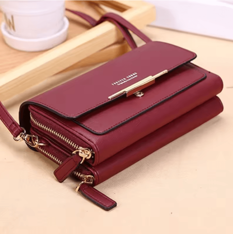 SeoulChic MultiCard Shoulder Bag Large Capacity Korean Crossbody Purse