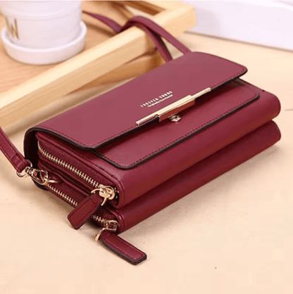 SeoulChic MultiCard Shoulder Bag Large Capacity Korean Crossbody Purse