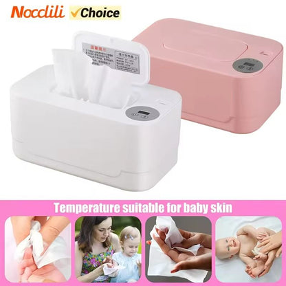 USB Baby Wipe Warmer with LED Display for Home and Car Use