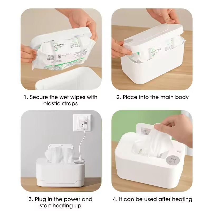USB Baby Wipe Warmer With LED Display For Home And Car Use 5