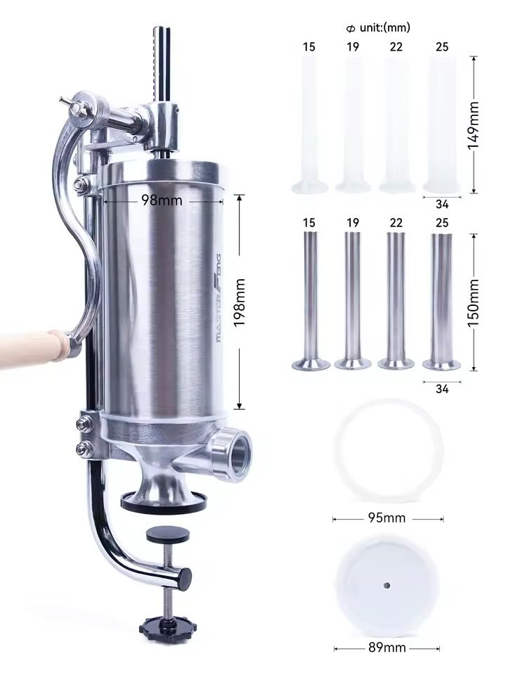 Vertical Manual Sausage Stuffer Machine For Homemade Sausage Making 3