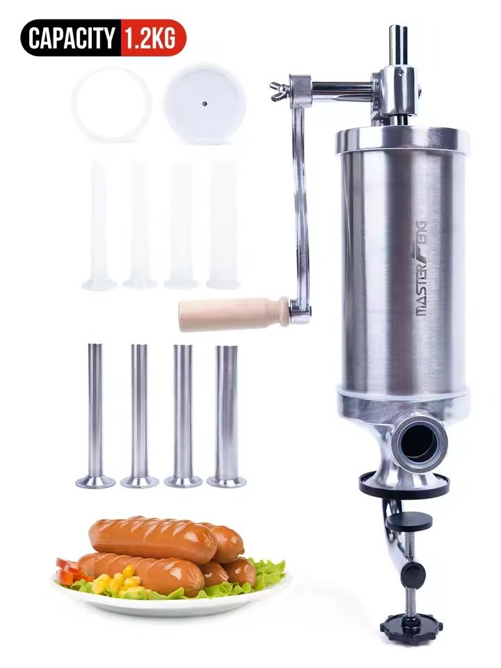 Vertical Manual Sausage Stuffer Machine For Homemade Sausage Making 7
