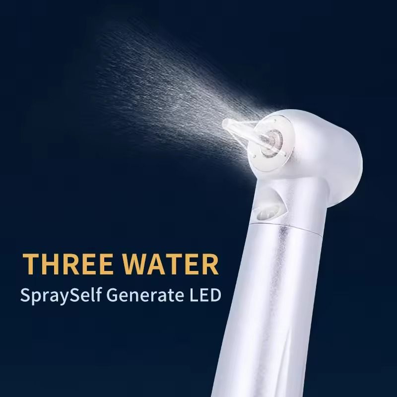 LED Dental High Speed Handpiece Air Turbine With Ceramic Bearing And Push Button Tip 1