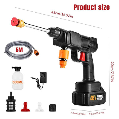 Portable High Voltage Lithium Battery Car Washer With 30bar Pressure And Rechargeable 48V Battery 5