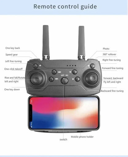 2024 E88Pro Foldable RC Drone With 4K Camera And 3 Batteries 4