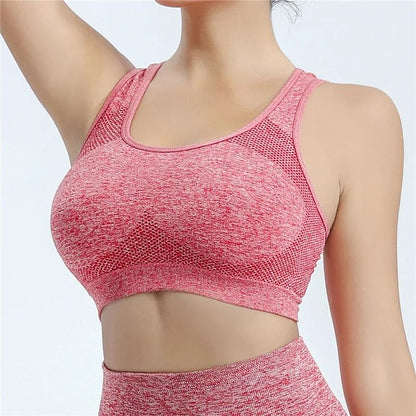 Women Sports Bra Top Push Up Fitness Yoga Bra Underwear Sport Tops For Women Breathable Running Ves 9