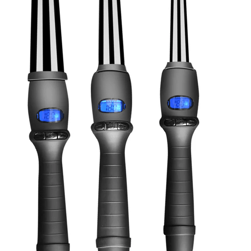 Conical Ceramic Curling Wand With LCD Display 4