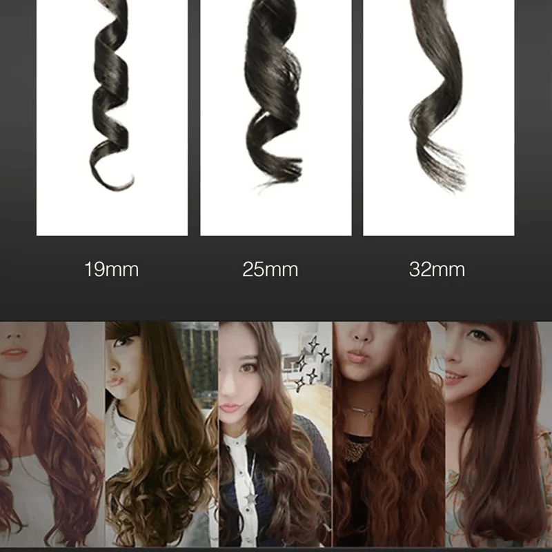 Conical Ceramic Curling Wand With LCD Display 5