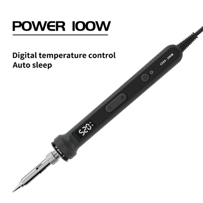 100W Digital Electric Soldering Iron Kit With LCD Temperature Control 6