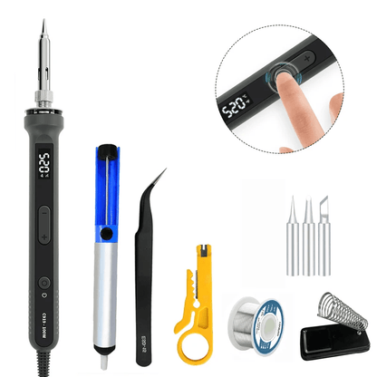 100W Digital Electric Soldering Iron Kit With LCD Temperature Control 15
