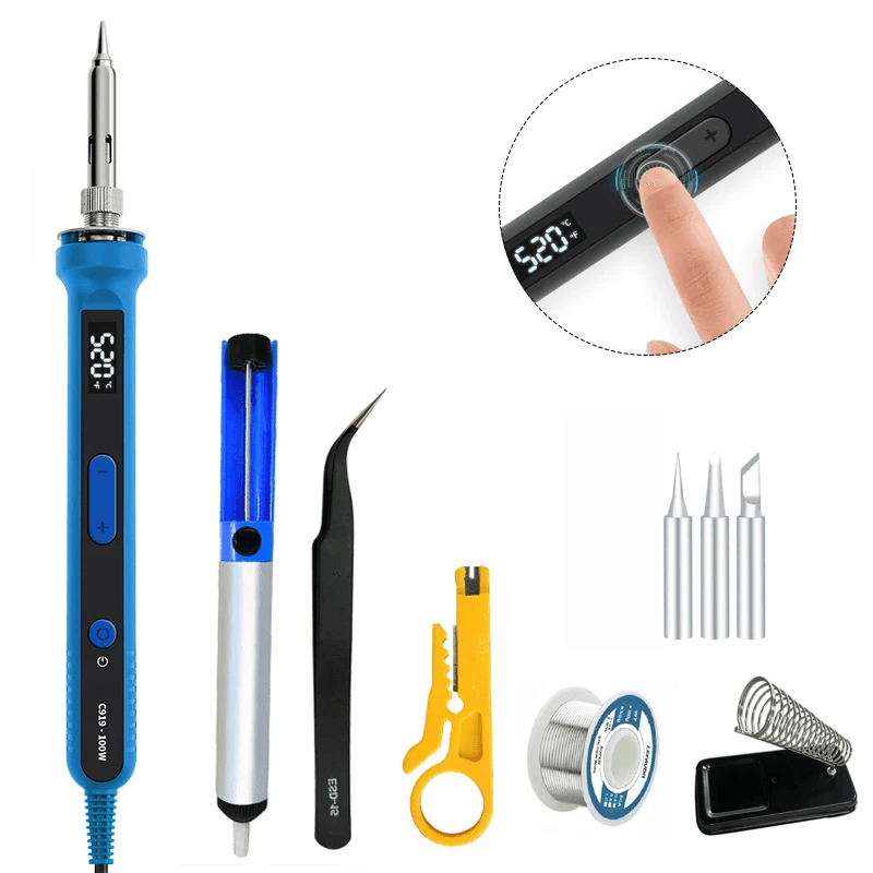 100W Digital Electric Soldering Iron Kit With LCD Temperature Control 17