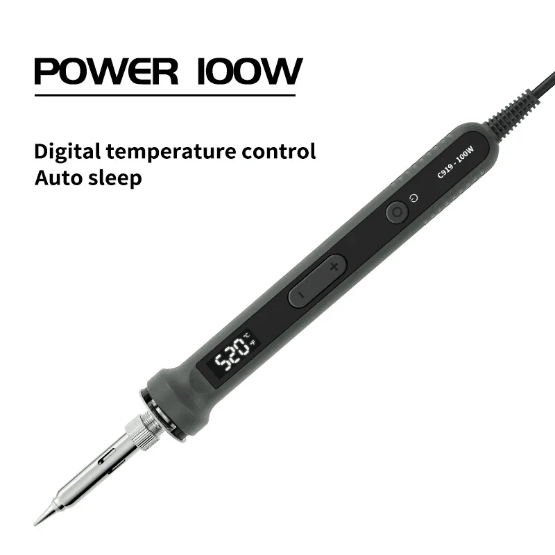100W Digital Electric Soldering Iron Kit With LCD Temperature Control 7
