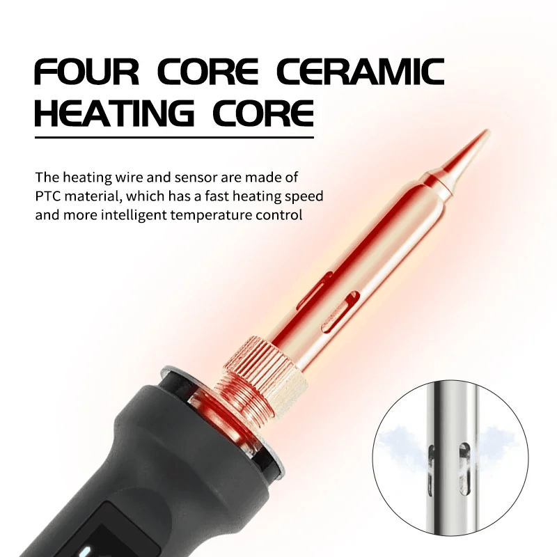 100W Digital Electric Soldering Iron Kit With LCD Temperature Control 3
