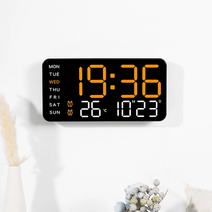 Large LED Digital Wall Clock With Remote Control And Dual Alarms 4