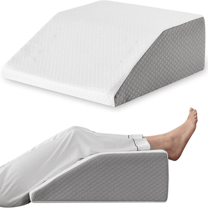 Memory Foam Leg Elevating Pillow for Rest & Side Sleeping