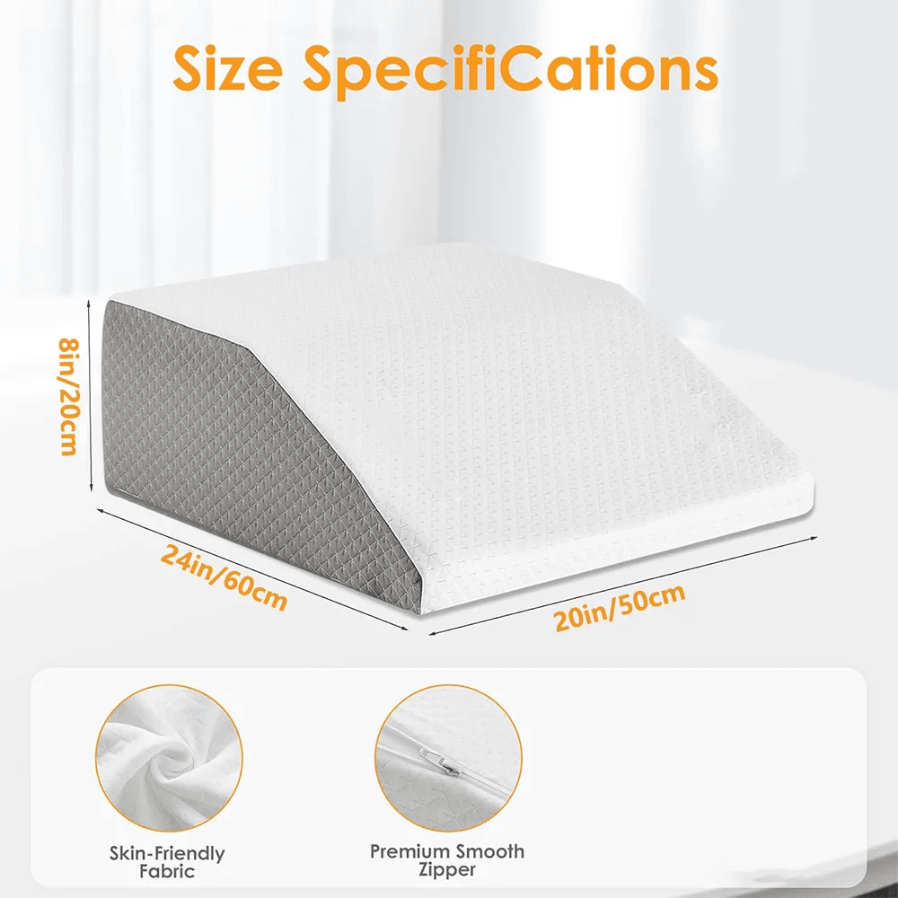 Memory Foam Leg Elevating Pillow For Rest  Side Sleeping 2