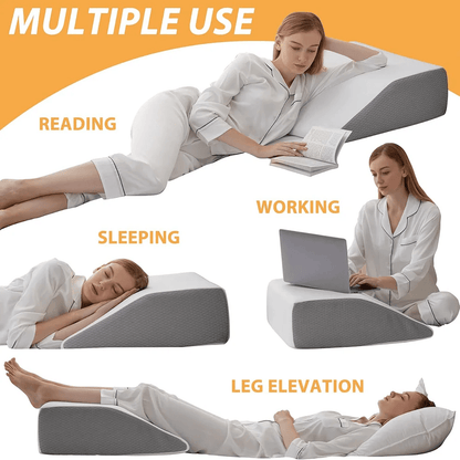 Memory Foam Leg Elevating Pillow For Rest  Side Sleeping 3