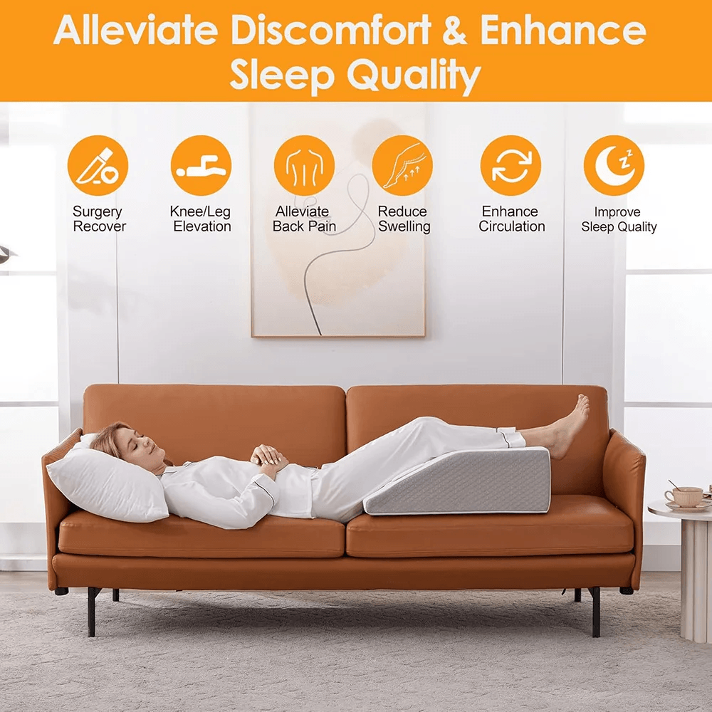 Memory Foam Leg Elevating Pillow For Rest  Side Sleeping 4