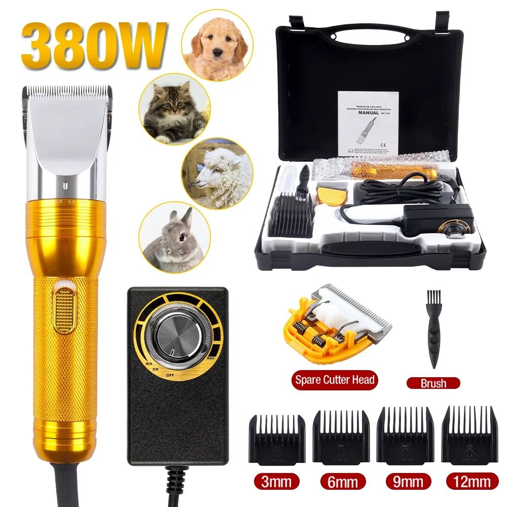 380W Cashmere Goat Shearer 12V Cordless Household Pet Hair Trimmer Electric Carpet Tufting Trimmer 6