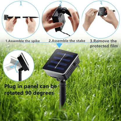 Solar Globe String Lights Outdoor Waterproof With 8 Modes For Garden And Wedding Decor 5
