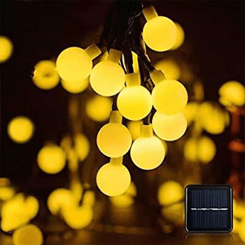 Solar Globe String Lights Outdoor Waterproof With 8 Modes For Garden And Wedding Decor 6