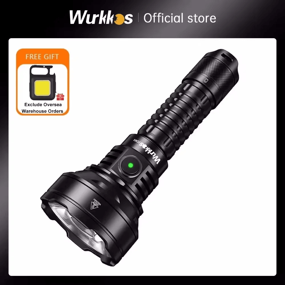 Rechargeable Tactical Flashlight with USB-C and 2200 Lumens Beam