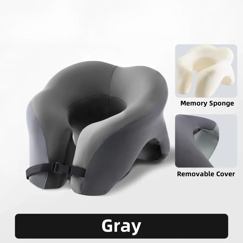 Portable Memory Foam Travel Pillow For Neck And Head Support 9