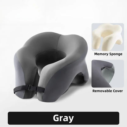 Portable Memory Foam Travel Pillow For Neck And Head Support 9