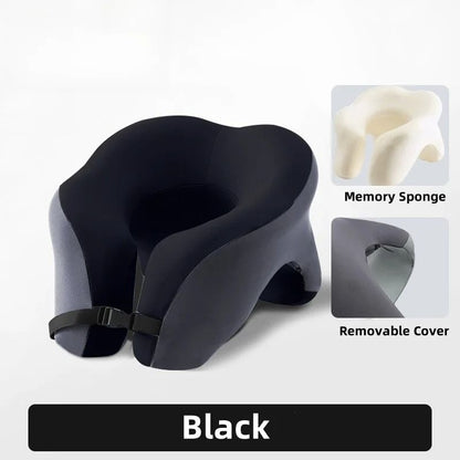 Portable Memory Foam Travel Pillow For Neck And Head Support 10