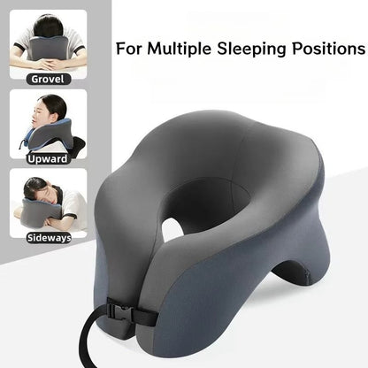 Portable Memory Foam Travel Pillow For Neck And Head Support 4