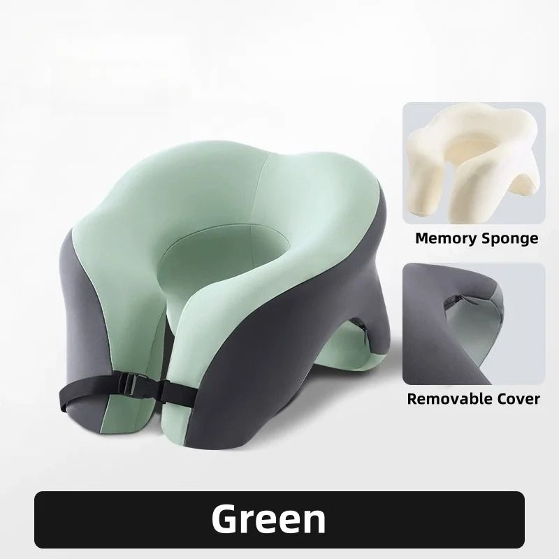 Portable Memory Foam Travel Pillow For Neck And Head Support 7