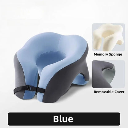 Portable Memory Foam Travel Pillow For Neck And Head Support 8