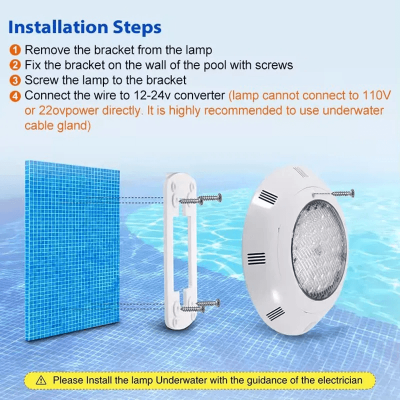 Surface Pool LED RGB Underwater Light For Swimming Pools And Fountains 5