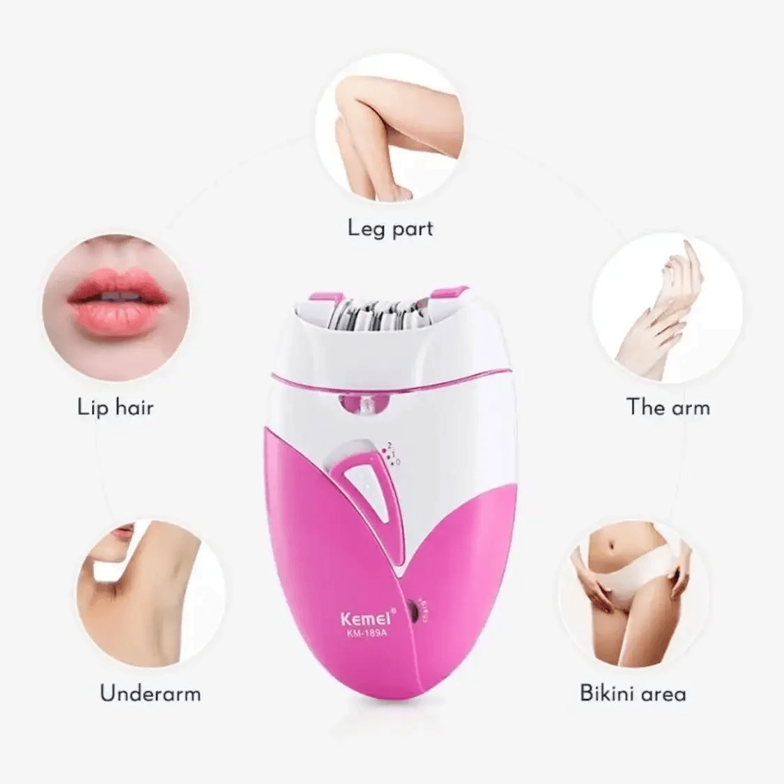 Electric Hair Remover For Women 2Speed Epilator For Face Body Bikini  More 2
