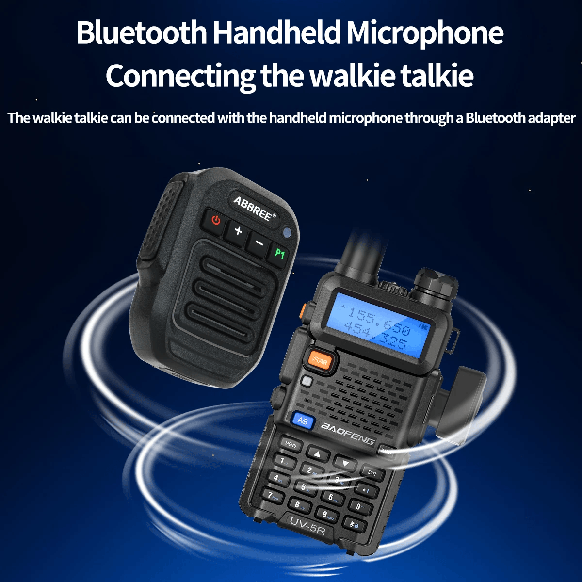 Wireless Bluetooth Walkie Talkie Speaker Mic  Handheld High Power TypeC Microphone 3