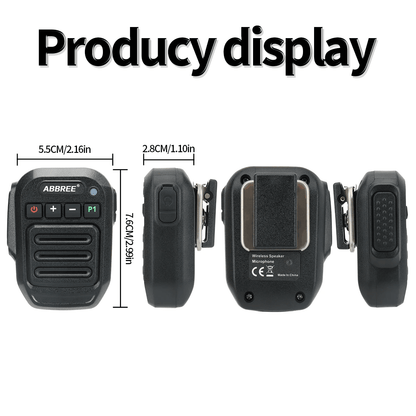 Wireless Bluetooth Walkie Talkie Speaker Mic  Handheld High Power TypeC Microphone 5
