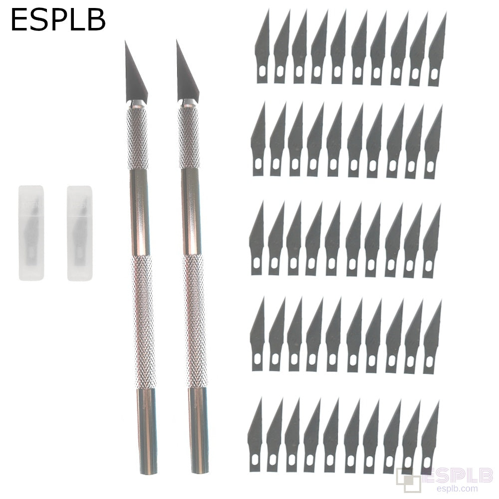 Engraving Scalpel Knife Kit or Blade Set, Non-Slip Metal Cutter Craft Tool for PCB, Mobile Phone Repair & DIY Projects