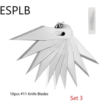 Engraving Scalpel Knife Kit Or Blade Set NonSlip Metal Cutter Craft Tool For PCB Mobile Phone Repai 3