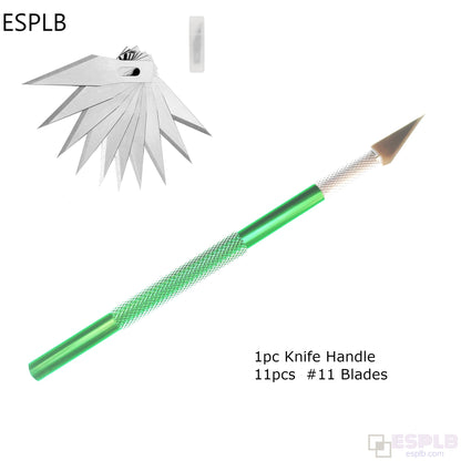 Engraving Scalpel Knife Kit Or Blade Set NonSlip Metal Cutter Craft Tool For PCB Mobile Phone Repai 6