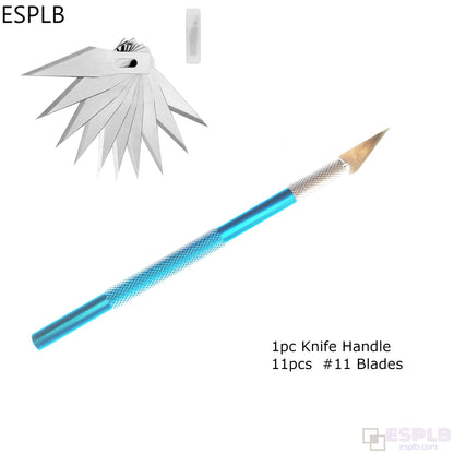 Engraving Scalpel Knife Kit Or Blade Set NonSlip Metal Cutter Craft Tool For PCB Mobile Phone Repai 8