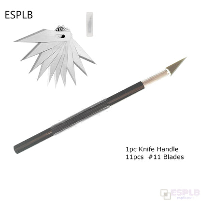 Engraving Scalpel Knife Kit Or Blade Set NonSlip Metal Cutter Craft Tool For PCB Mobile Phone Repai 10