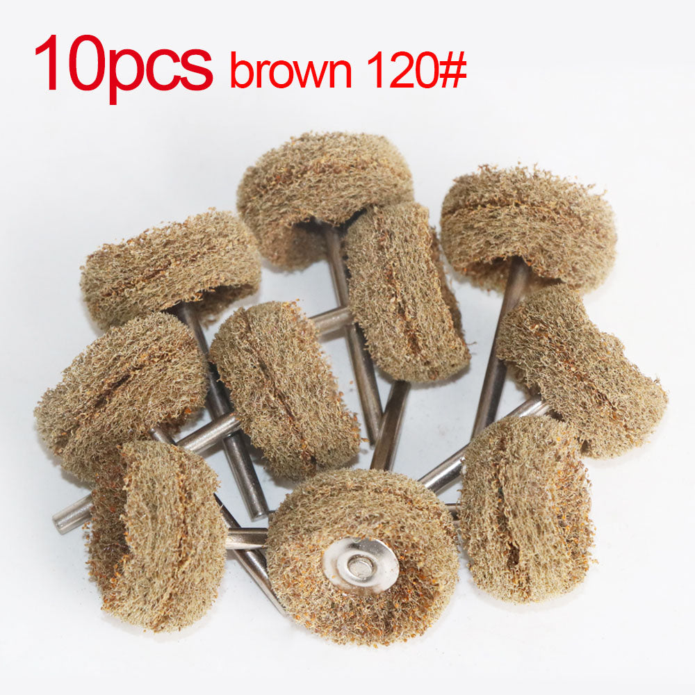 Wool Felt Sanding Grinding Buffing Wheel with Shank, Cotton Polishing Head Brush for Dremel Rotary Drill Tools