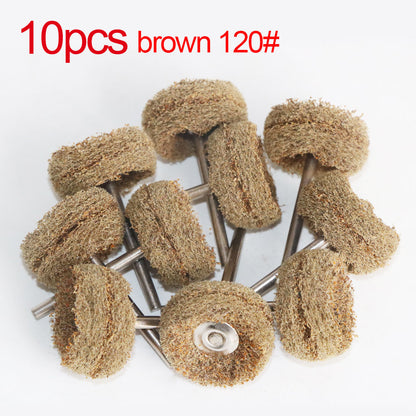 Wool Felt Sanding Grinding Buffing Wheel with Shank, Cotton Polishing Head Brush for Dremel Rotary Drill Tools