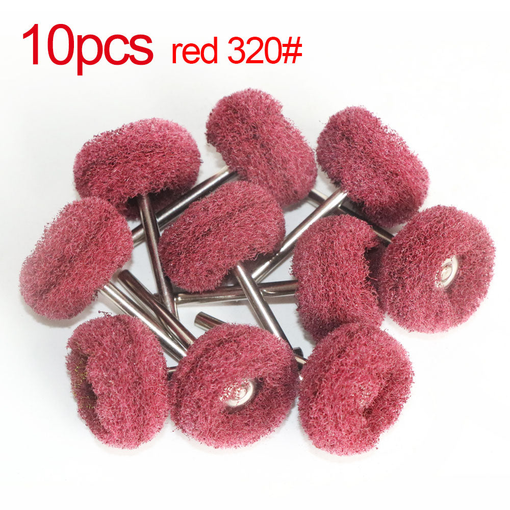 Wool Felt Sanding Grinding Buffing Wheel with Shank, Cotton Polishing Head Brush for Dremel Rotary Drill Tools